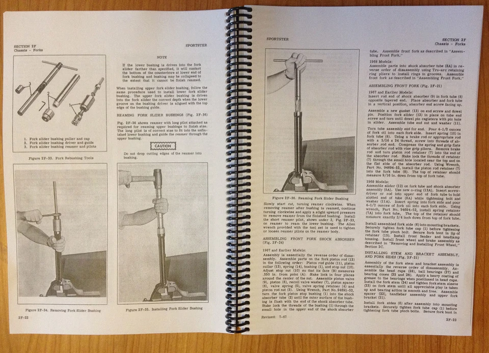 Harley Davidson Sportster XL XLH XLCH 1959 a 1969 nueva manual de servicio envío y devolución gratuitos Foto 3 de 4