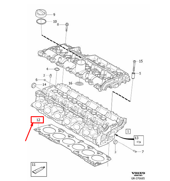 VOLVO XC60 CYLINDER HEAD GASKET 31679515 GENUINE for sale online eBay