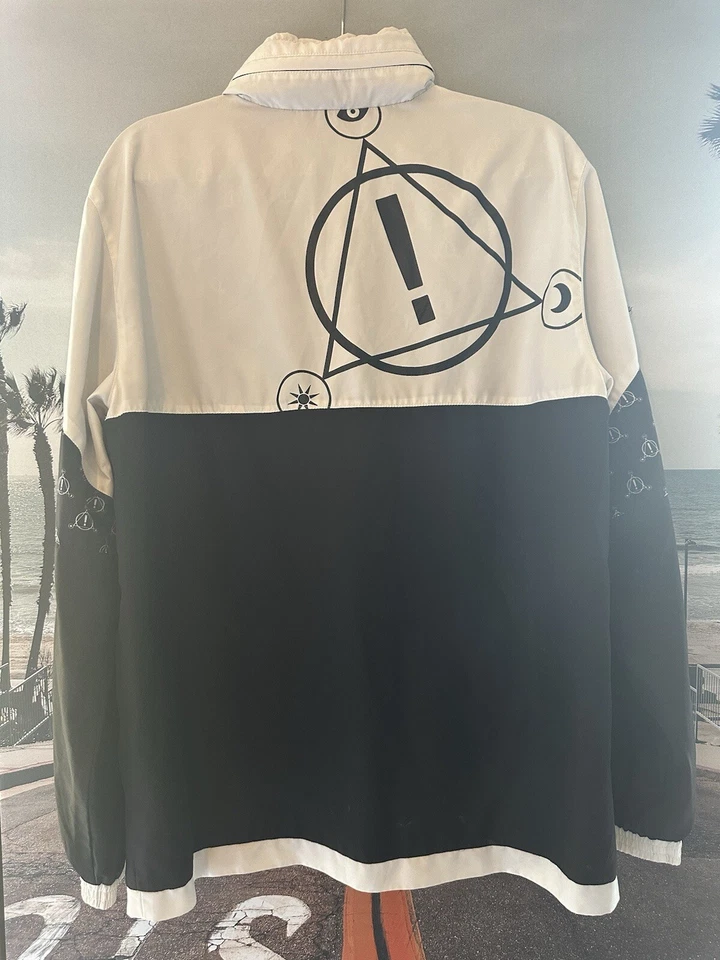 CHAQUETA PANIC AT THE DISCO TOUR Grande Cremallera Dibujo Cuerdas Bolsillos Foto 3 de 4