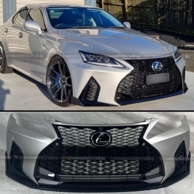 For 06-13 IS250 IS350 Conversion to 21+ F-Sport Front Bumper Silver Metallic 1C0