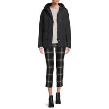 Jason Maxwell Women's Hooded Puffer Coat, Black, Medium