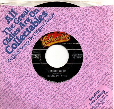 Johnny Preston:Running bear/Feel so fine:US Collectables:Re-Issue