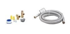 Smart Choice 6" Stainless Steel Deluxe Dishwasher Waterline Install Kit