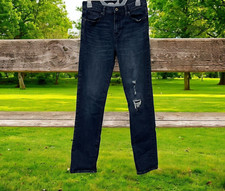 Old Navy Karate Boys Distressed Skinny Jeans Size L/M Blue