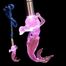 LED Meerjungfrau Kette | Mädchen-Anhänger | Modeschmuck blinkende Halskette rot 