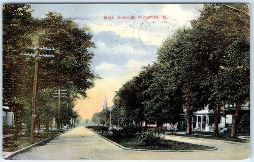 x10 LOT c1910s Waterloo, IA Street View Postcards Park Ave South St West 4th A64 - Bild 9 von 12