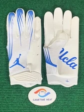 Nike Jordan Vapor Fly Grip UCLA Bruins Team Issue Football Gloves White Blue L