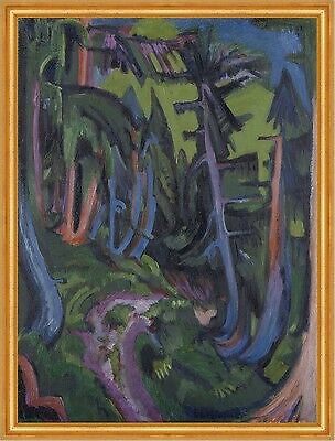 Mountain Forest Path Ernst Ludwig Kirchner Waldweg Gebirge Bäume B A2 01685