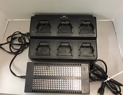 ICOM BC-121N MULTI-CHARGER WITH ICOM POWER SUPPLY BC-124 for AD-94 AD-99 (R42)