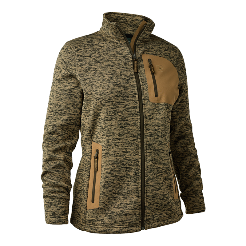 Deerhunter Sarek Knitted Jacket In Butternut Melange - Medium