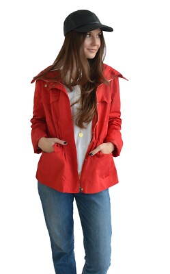 Damen-Windjacke Parka von Weekend by Max Mara Intrend Rot Gr De 36 It 42 NP169,0