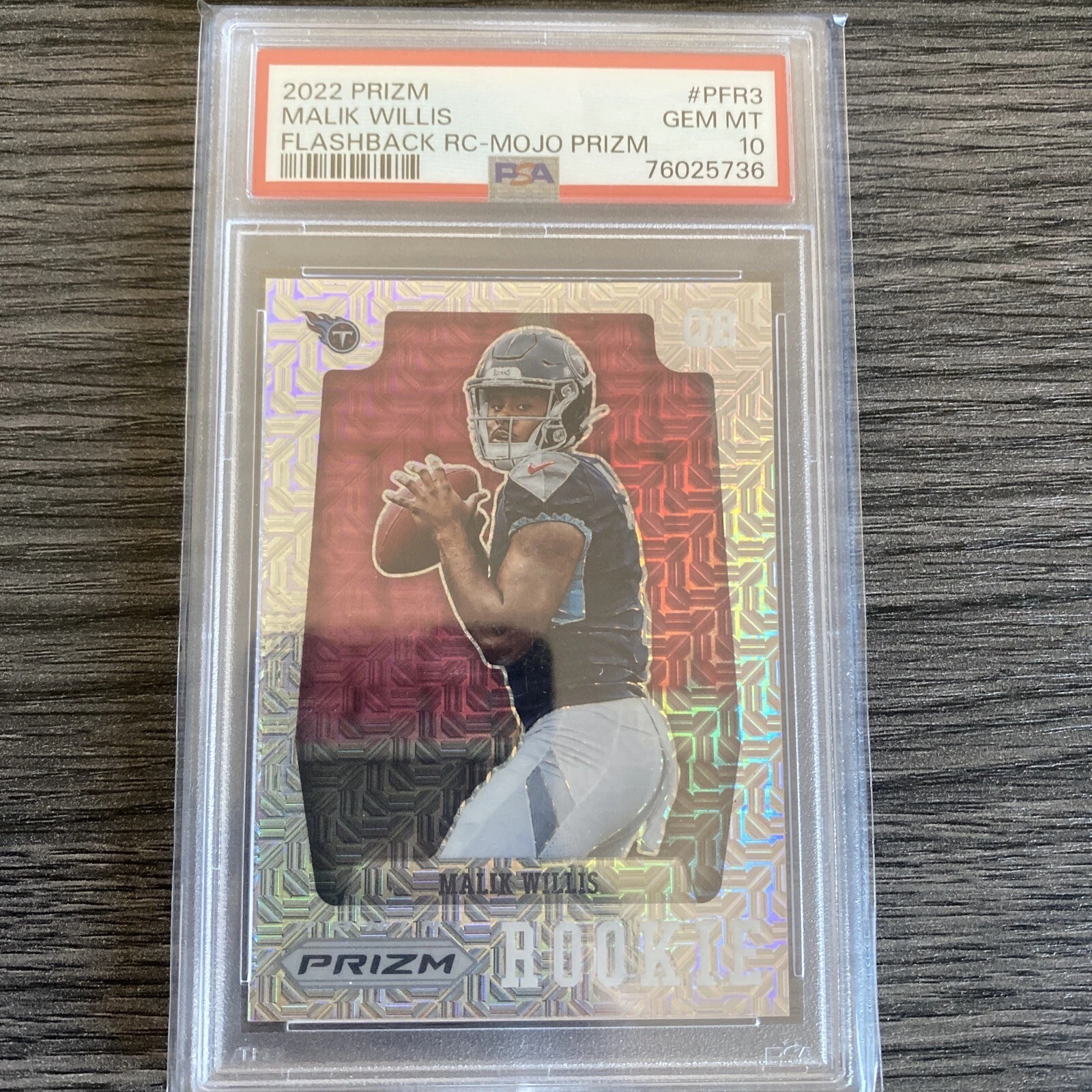 Malik Willis Panini Prizm Prizm Flashback Rookie #PFR3 Mojo Prizm