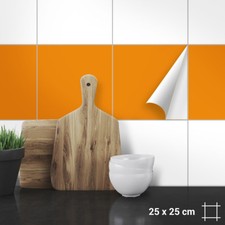 Fliesenaufkleber 25 x 25 cm für Küche, Bad, Dusche langlebig, Farben Matt Glanz