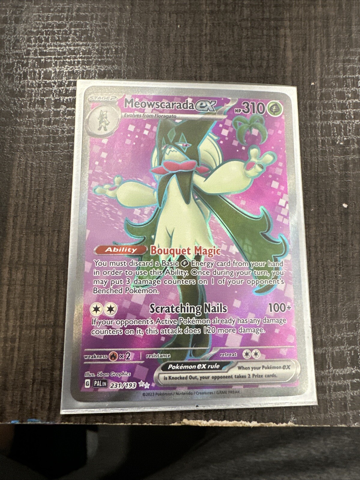 Meowscarada EX 231/193 Paldea Evolved Ultra Rare Full Art NM