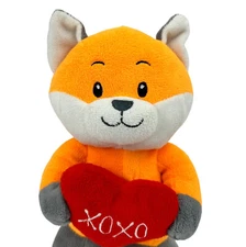 Valentine Fox Stuffed Plush Love XOXO Heart Woodland Forest Animal Adventure