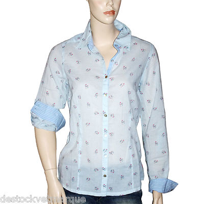 I.CODE by IKKS women's blue regular shirt