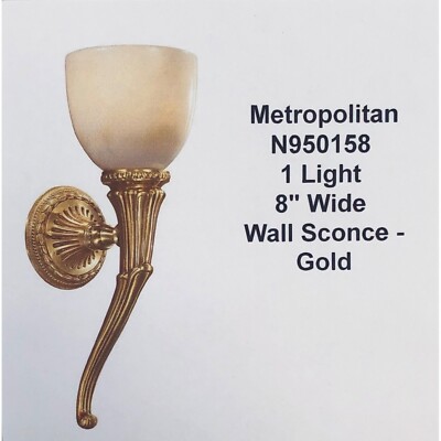 Metropolitan N950158 1 Light 8'' Wide Wall Sconce - Gold