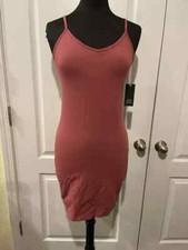NWT Wild Fable Women  s Sleeveless Bodycon Maroon Spaghetti Strap Dress