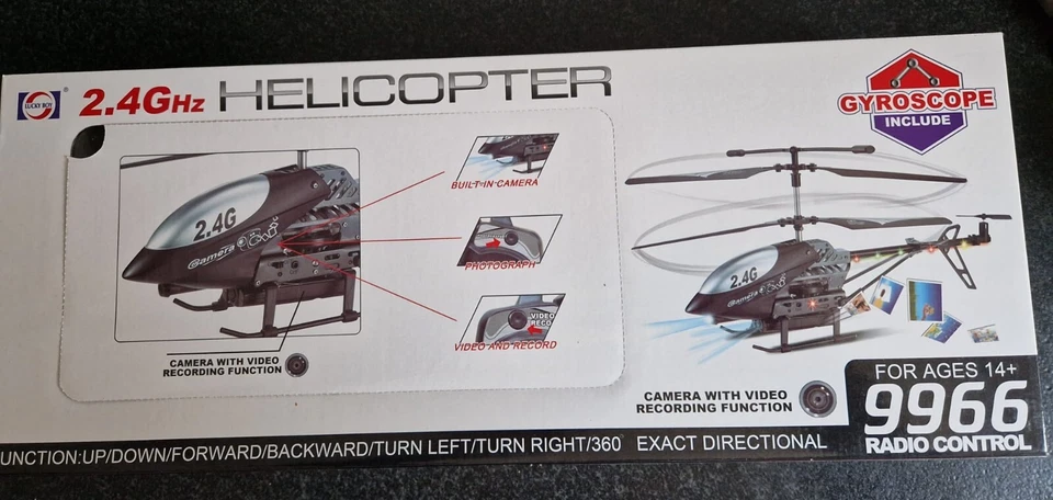 Hélicoptère metal radiocommandé 2.4Ghz neuf emballé Vidéo+ photo et Gyroscope  - Photo 2/3