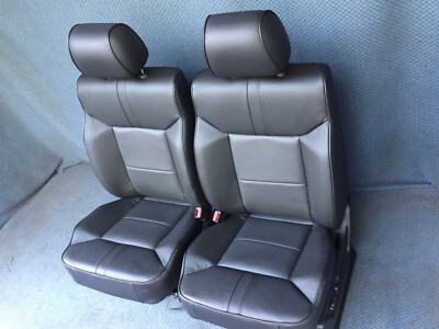 2009 2008 Hummer H2 Front Seats Ebony Black Leather | eBay