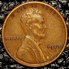 1927-S Lincoln Cent ~ XF / EF Condition ~ COMBINED SHIPPING!
