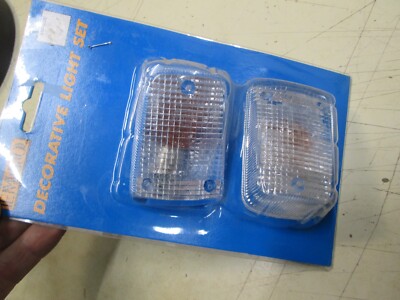 CLEAR SIGNAL LIGHT LENS - SET OF TWO - DR125/200/350/650 BANDIT RF900 KATANA ++