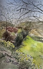 Original Aquarell Gemälde 