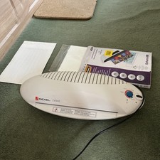 REXEL LV340 LAMINATOR MACHINE WITH LAMINATING POUCHES