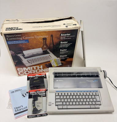 Smith Corona NA1HH Electronic Memory Correct Typewriter TESTED +Replacement Tape