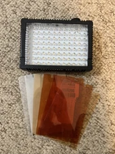 Litepanels Micro-Pro 96 LED Photo/Video Light 5.5" x 4" x 2" + 5 Filter Lenses