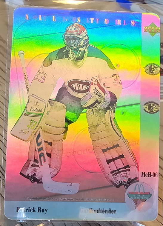 1991-92 Upper Deck Mcdonalds Hologram Patrick Roy #McH-06 Montreal Canadiens