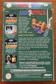 NES ~ ARCH RIVALS ~ Nintendo NES-Q4-AUS Game Cart + Sleeve + Inst + Box Pal A