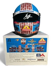 Kyle Larson Signed Indy 500 1:2 Scale Mini Helmet (PA)