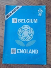 England vs Belgium Pirate Programme Euro 80 / European Championships 1980 Italy
