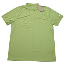 Nike Men  s Dri-Fit Victory Golf Polo Shirt Lime Green Regular Size Large New