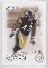 2011 Topps Gridiron Legends Bronze 266/299 Troy Polamalu #65 HOF 0v6