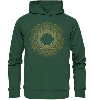 Organic Basic Hoodie | floral mandala
