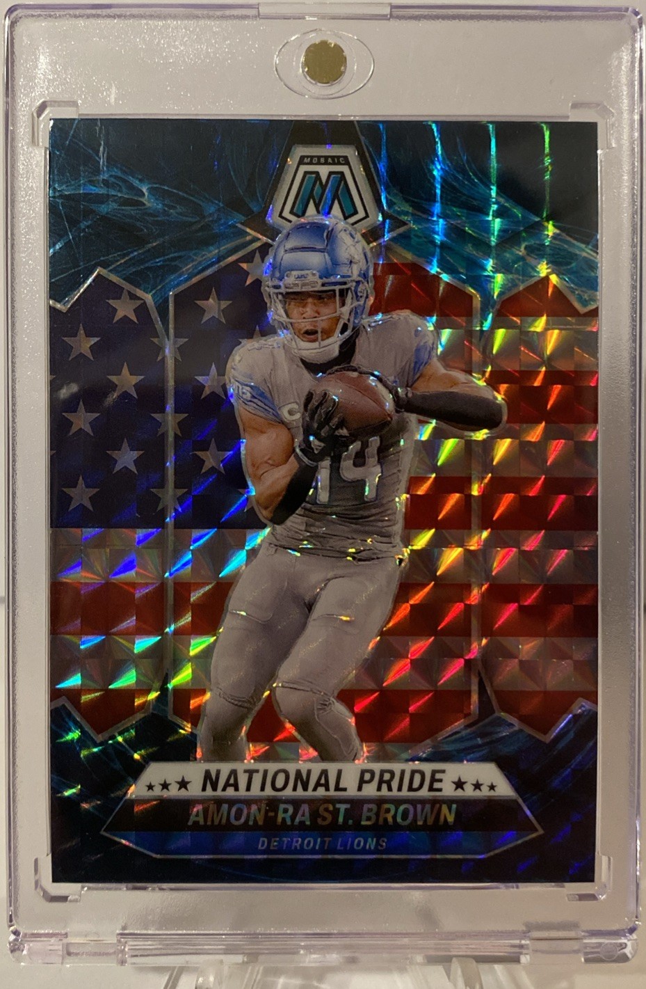 2024 Mosaic National Pride Amon-Ra St. Brown #263 Genesis Mosaic Prizm 🔥📈 D6