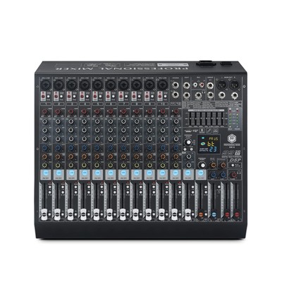 DX12 Professional DJ Audio Mixer 12 Channel with 99 DSP Effects,7-band EQ,Ind...