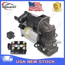 FOR MERCEDES GL ML CLASS W166 X166 AIR SUSPENSION COMPRESSOR +VALVE BLOCK +RELAY