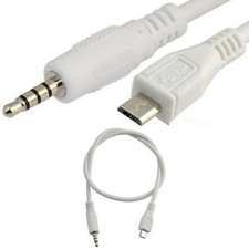 3.5mm Male Micro USB Jack to Headphone Headset Adapter Socket Audio Cable 50 cm
