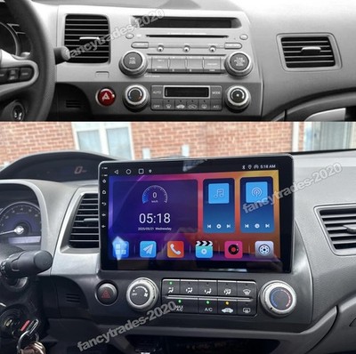 For Honda Civic 2006-2011 Apple CarPlay Android 15 Car Stereo Radio GPS WiFi RDS