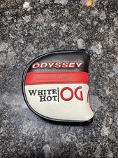 Odyssey White Hot OG Mallet Putter Golf Head Cover Excellent Condition