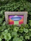 UFO Flying Saucer Science Fiction Art Print, Multicolor Green Beam, Horizontal — photo 3