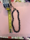 WK Whitney Kelly Snowflake Obsidian Bead S/S 925 Clamp 15”- 18” Necklace — photo 7
