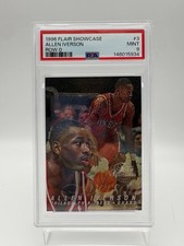 1996 Flair Showcase Row 0 #3 Allen Iverson RC Rookie Mint PSA 9
