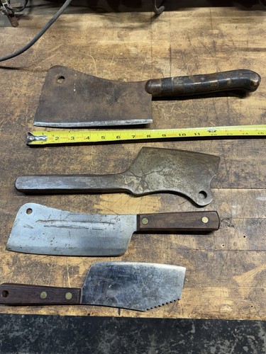 Foster Bros. No. 8 meat cleaver arrow trade mark Plus 3 Others Forge Old