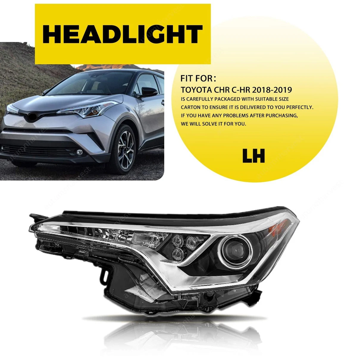 Headlights for 2018 Toyota C-HR for sale | eBay