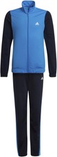Adidas Logo Niña Cremallera Activewear Chándal Set Azul Brillante/Blanco 1415
