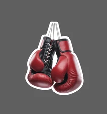 Boxing Gloves Sticker Waterproof Decal Sports Game Workout Gym Gift NEW